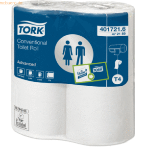 Tork Toilettenpapier Advanced Kleinrollen T4 2-lagig 9