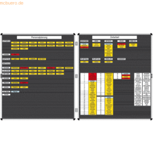 Ultradex Doppeltafel Planrecord 2xB860xH1120mm mit 2x93 Steckbahnen