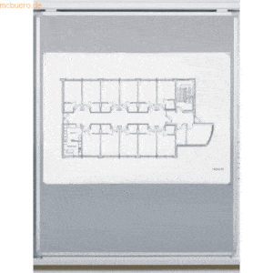 Ultradex Schiebetafel mit Whiteboard BxHxT 900x1200x22mm weiß incl. Ro