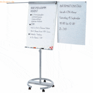 Ultradex Flipchart fahrbar 74x95cm mit 2 Tragarmen