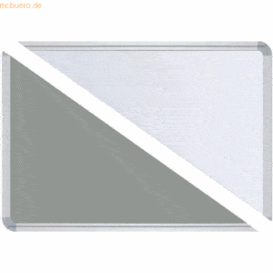 Ultradex Stellwandtafel Pinntafel/Whiteboard B1600xH600xT22mm grau/wei