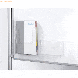 Ultradex Prospektbox A5 hoch zum Anschrauben B165xH191xT37mm transpare