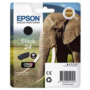 EPSON 24 / T2421 Foto schwarz Tintenpatrone