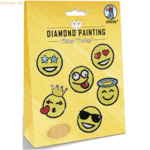 5 x Ludwig Bähr Diamond Painting Sticker 'Smileys'