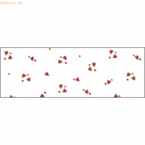 Ludwig Bähr Transparentpapier 115g/qm A4 VE=25 Blatt Heartbeat Love