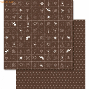 Ludwig Bähr Scrapbook Paper Country Christmas12x12 Zoll VE=25 Blatt br