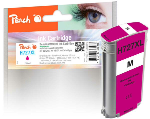 Peach H727m Druckerpatrone ma ersetzt HP No. 727 m