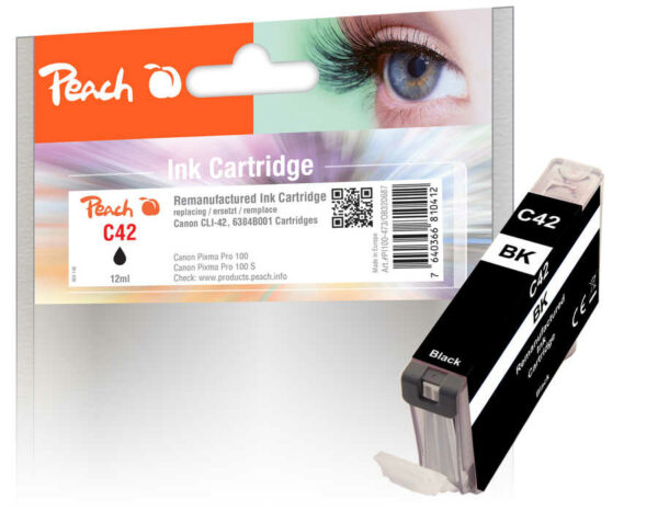 Peach C42B Druckerpatrone bk ersetzt Canon CLI-42B