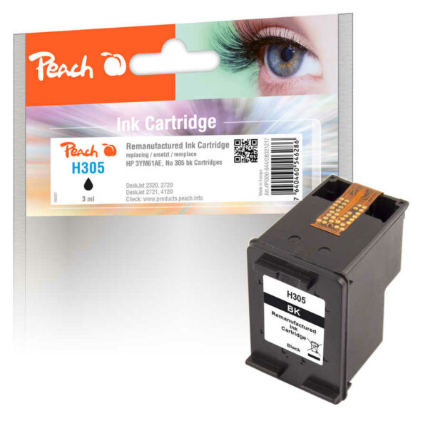 Peach H305BK Druckkopf bk ersetzt HP No. 305 BK