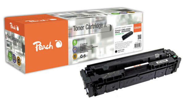 Peach H055Hbk Tonermodul XL bk ersetzt Canon CRG-055H bk