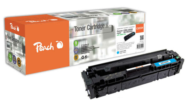 Peach H055Hc Tonermodul XL cy ersetzt Canon CRG-055H c